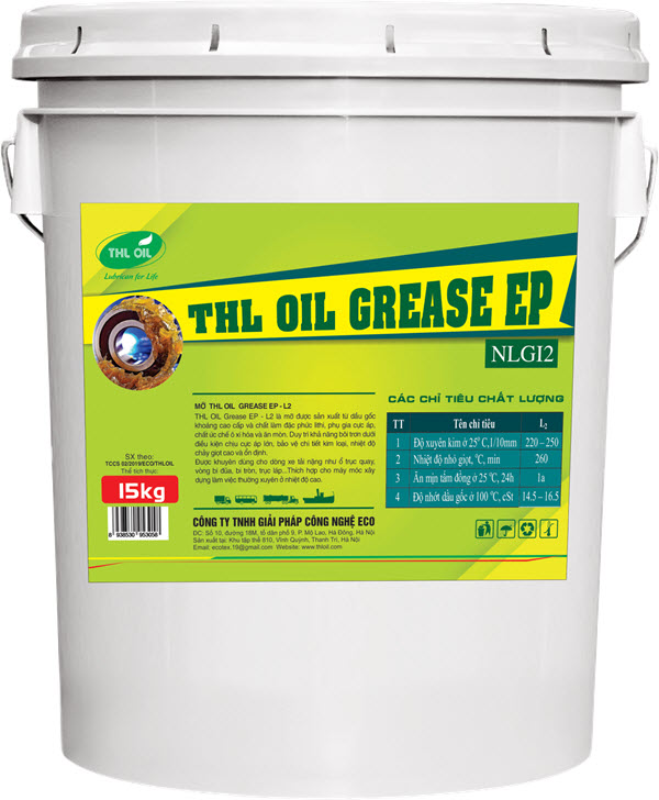 MỠ CÔNG NGHIỆP THL OIL GREASE EP - L2 - NLGI2-180